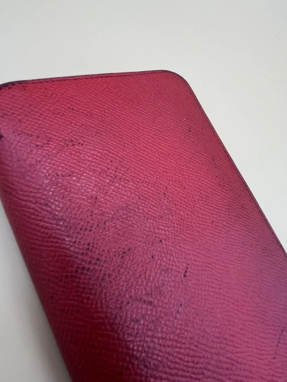 Hermes Azap Silk In Zip Around Wallet Rouge Red Epsom Leather Silk Lining France